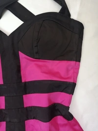 Jane Norman Bustier Dress - Hot Pink, S