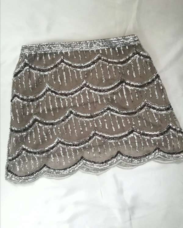 F21 Sequin Skirt - Khaki, S