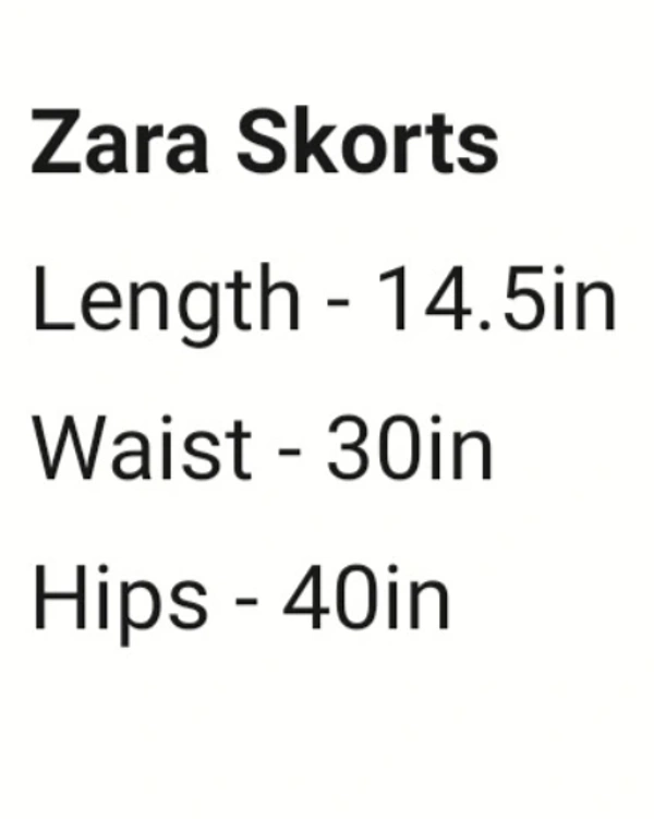 Zara Leather Skorts - Beige, L