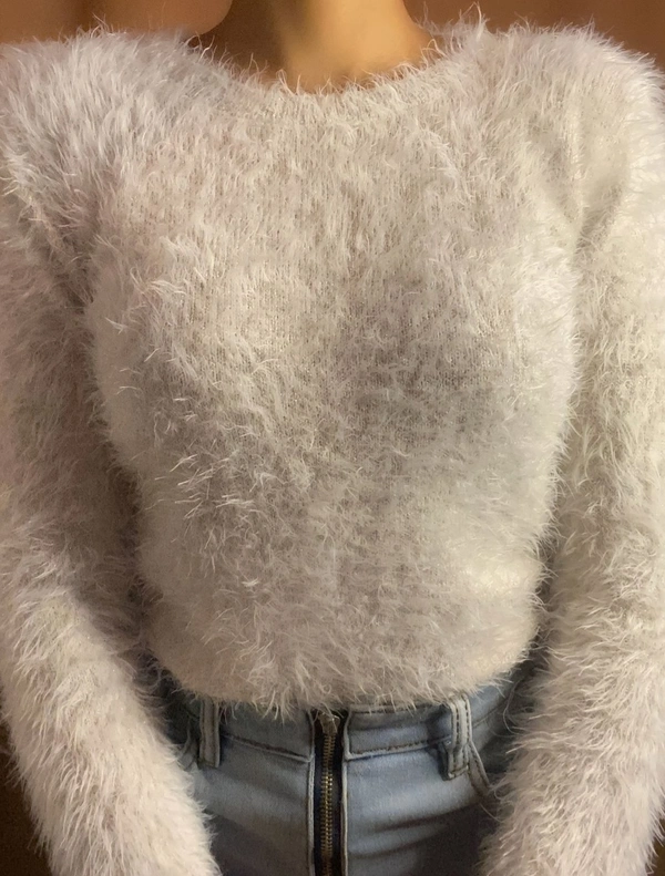 Fuzzy Sweater - Blush, S