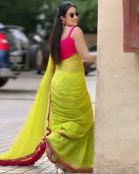 Trending Bollywood Saree With Fancy Lace