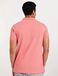 Men's Solid Cotton Rich Polo T Shirt | Collar Tshirts | Half Sleeves | Plain-Regular Fit (Available in Plus Size) - Pink