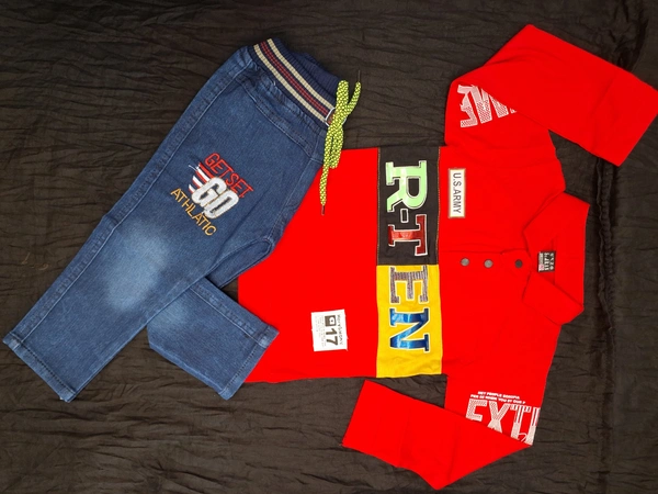 TSHIRT WITH PANT FULL PAIR SET KIDS WEAR