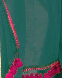 Trending Bollywood Saree With Fancy Lace