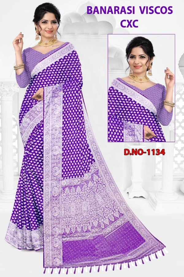 Art Silk Traditional Stylish Saree With Unstitched Blouse For Women, pink - BLUE
