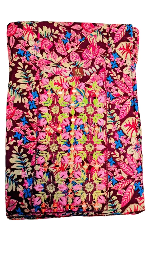 ANARKALI Printed round Ghera Kurti