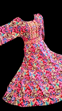 ANARKALI Printed round Ghera Kurti