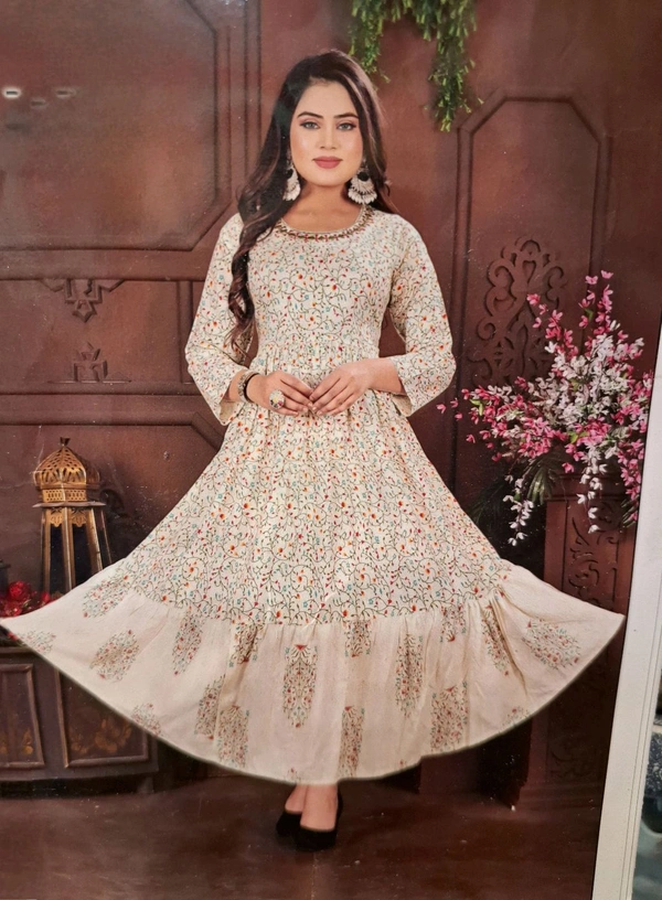 Round Reyon Kurti - XL , XXL