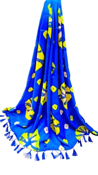 ROYAL BLUE turky Silk Saree - Royal Blue