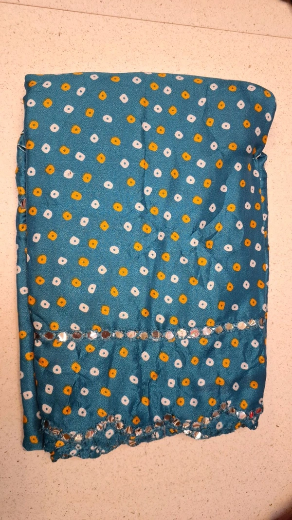 MIRROR Border Rama Colours Fancy Saree