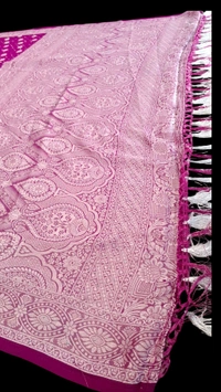 Art Silk Traditional Stylish Saree With Unstitched Blouse Puple - PURPLE