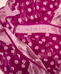 Art Silk Traditional Stylish Saree With Unstitched Blouse Puple - PURPLE
