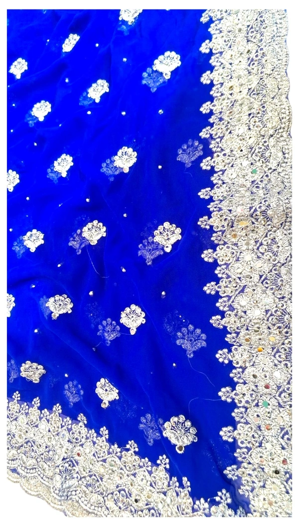 BLUE HEAVY Work Fancy Saree