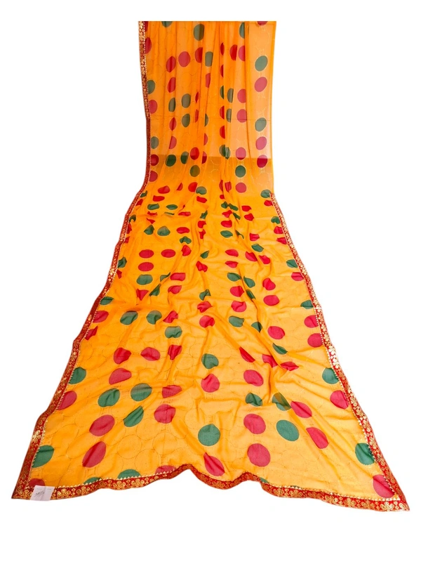 RANGILA YELLOW Foil Printed Fancy Saree