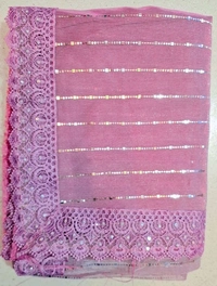 JASMIN Fancy Heavy Border Georgette Saree - Kobi