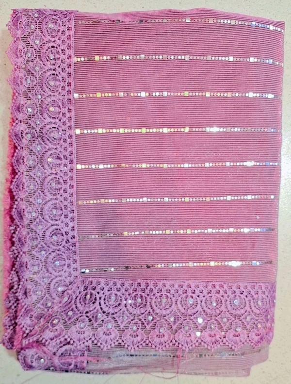 JASMIN Fancy Heavy Border Georgette Saree - Kobi