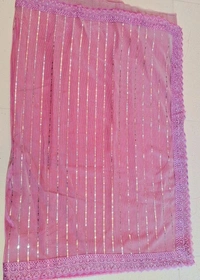 JASMIN Fancy Heavy Border Georgette Saree - Kobi