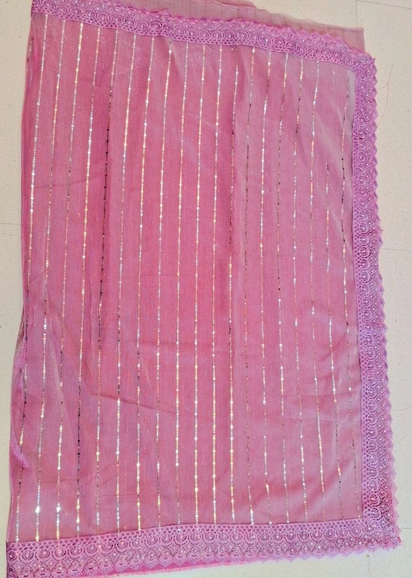 JASMIN Fancy Heavy Border Georgette Saree - Kobi