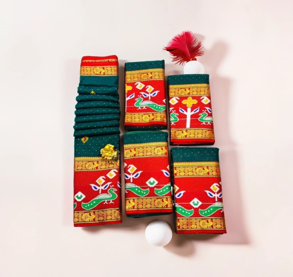 DOLA SILK PATOLA PRINTED SAREE - San Felix