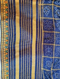 BANDHEJ BLUE Heavy Work Bridal Saree - Royal Blue