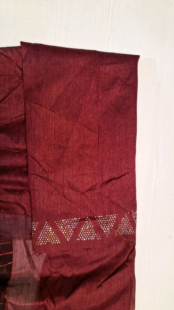 BANDHEJ Maroon Heavy Work Bridal Saree - Guardsman Red