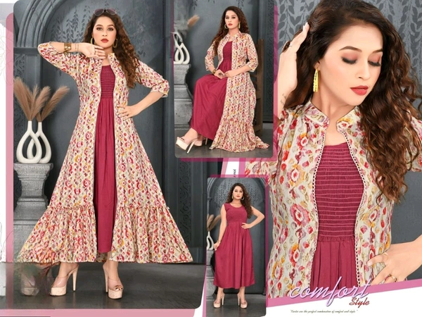 PURNIMA Strappy Dress with Gown | Cotton U Cut Neck Dress for Women | Floral Dress | Printed Dress | Festive/Casual Dress | Dress for Women's | Straight Dress - XL