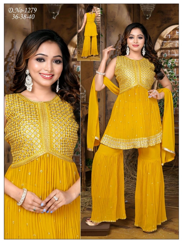 GHARARA Yellow Colours HALDI Special - Yellow