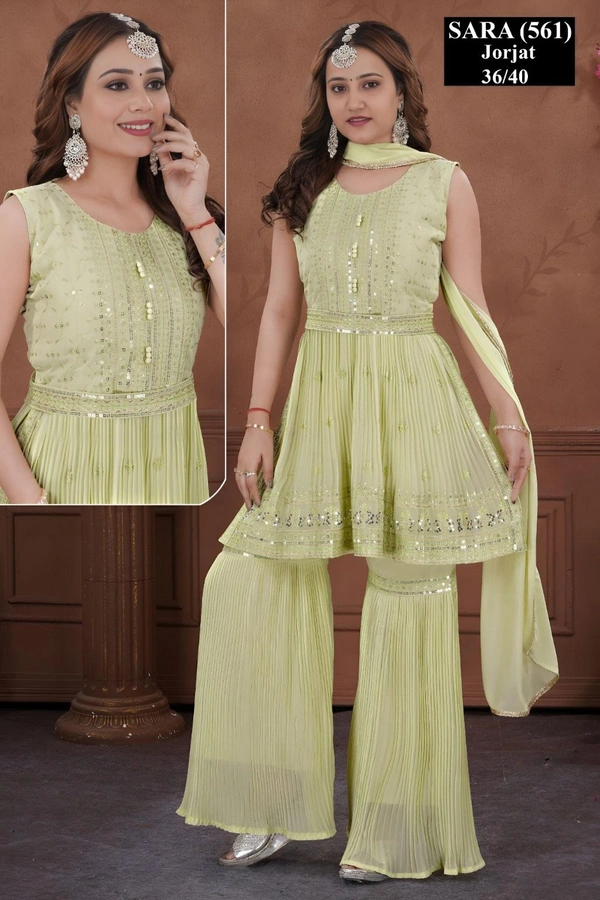 SHARARA FULL SET  With Jorjett Fabric