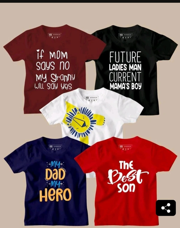 Tshirt Combo Printed 5 T-shirt's  - Xl