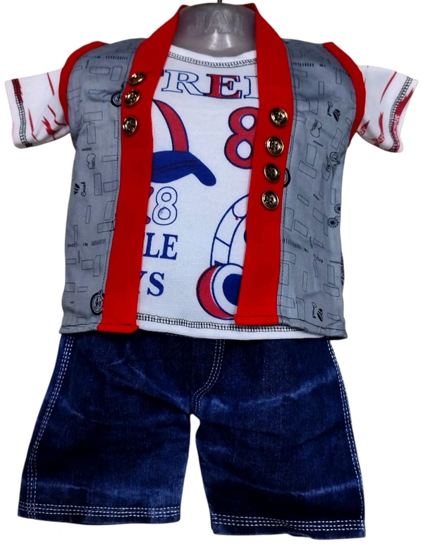 LITTLE KIDS WEAR SHIRT WITH HALF PANT