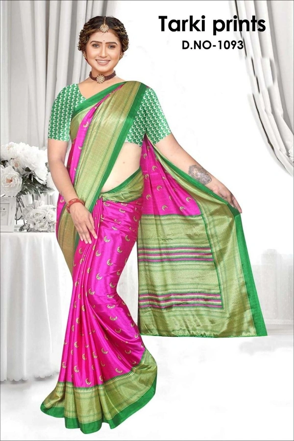 Printed Art Silk Saree