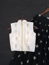Our Designer Designed a Special Collection Of Pure Cotton Lehenga Choli For Indian Girls To Wear Function, Ceremonies And Special Occasions - Black