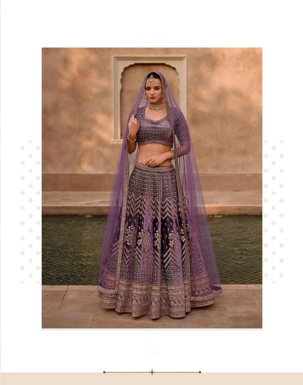 PURE VISCOS LYCRA CRYSTAL SILK WITH HANDWORK BLOUSE AND TALE CUT FULL LENGTH DUPATTA FRONT AND BACK EMBROIDERED WITH CANCAN