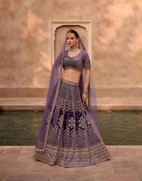 PURE VISCOS LYCRA CRYSTAL SILK WITH HANDWORK BLOUSE AND TALE CUT FULL LENGTH DUPATTA FRONT AND BACK EMBROIDERED WITH CANCAN