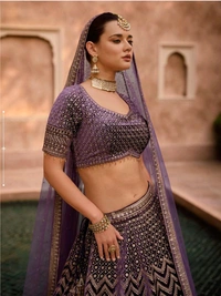 PURE VISCOS LYCRA CRYSTAL SILK WITH HANDWORK BLOUSE AND TALE CUT FULL LENGTH DUPATTA FRONT AND BACK EMBROIDERED WITH CANCAN