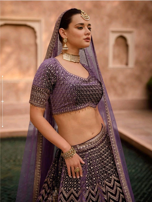 PURE VISCOS LYCRA CRYSTAL SILK WITH HANDWORK BLOUSE AND TALE CUT FULL LENGTH DUPATTA FRONT AND BACK EMBROIDERED WITH CANCAN