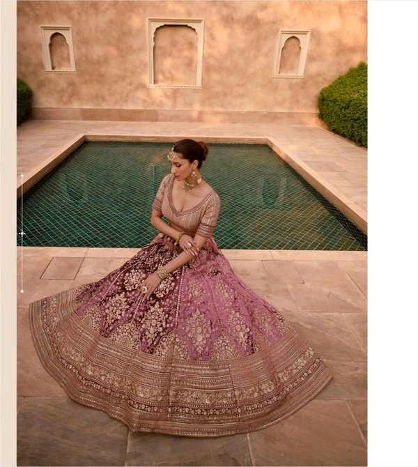 PURE VISCOS LYCRA CRYSTAL SILK WITH HANDWORK BLOUSE AND TALE CUT FULL LENGTH DUPATTA FRONT AND BACK EMBROIDERED WITH CANCAN