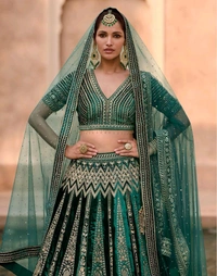 PURE VISCOS LYCRA CRYSTAL SILK WITH HANDWORK BLOUSE AND TALE CUT FULL LENGTH DUPATTA FRONT AND BACK EMBROIDERED WITH CANCAN