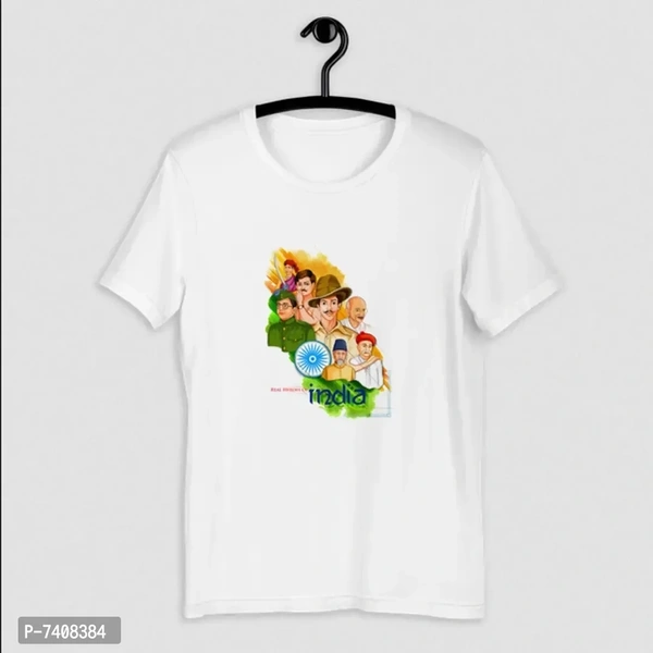 Stunning White Polyester Printed Real Heros Tees For Men - M, White