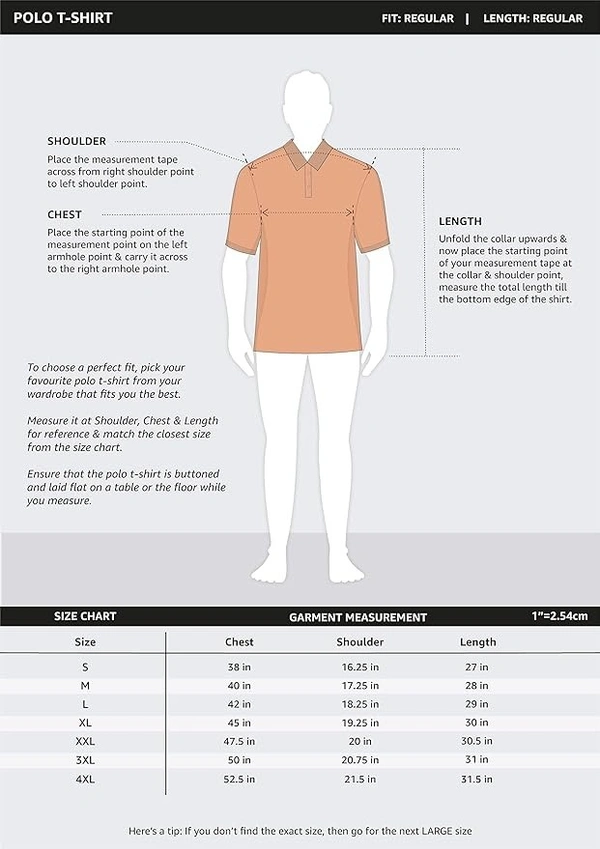 Men's Solid Cotton Rich Polo T Shirt | Collar Tshirts | Half Sleeves | Plain-Regular Fit (Available in Plus Size) - Ford Teal, Ford Teal