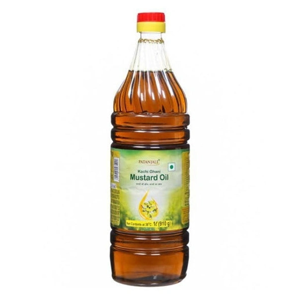 Patanjali Mustard Oil Bottle  - 1 Litter