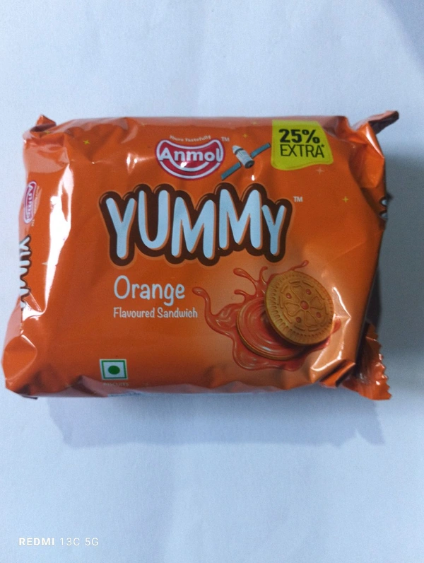 Anmol Orange Cream Biscuit - 70 Gram