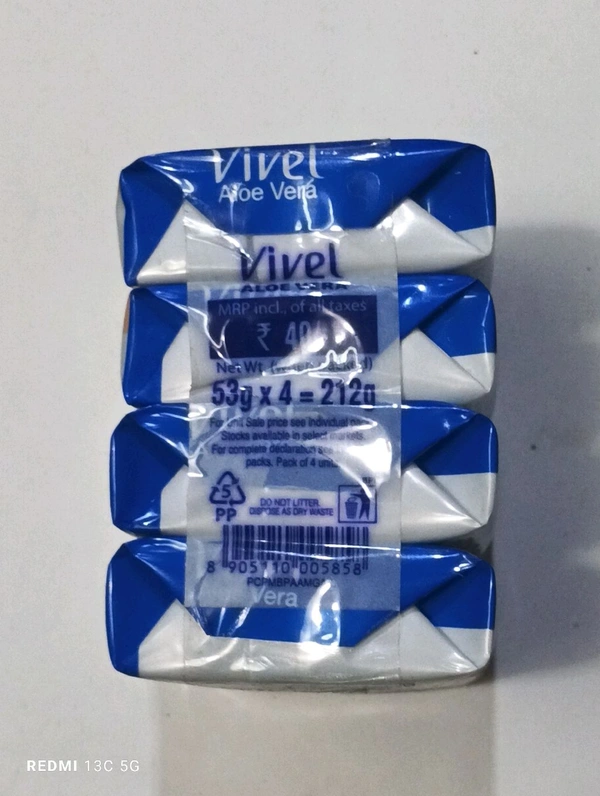 Vivel Aloe Vera Soap Set of 4 - 212 Gram