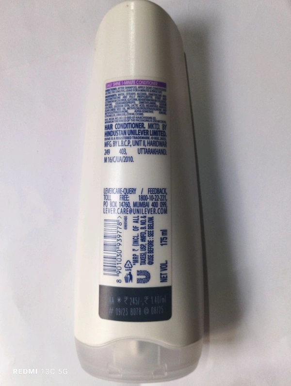 Dove Daily Shine Conditioner  - 175 ml