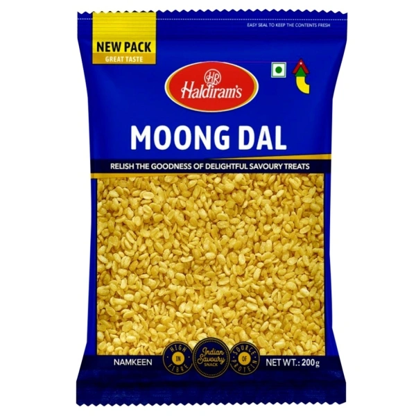 Haldiram Moong Da Namkeen  - 200 Gram