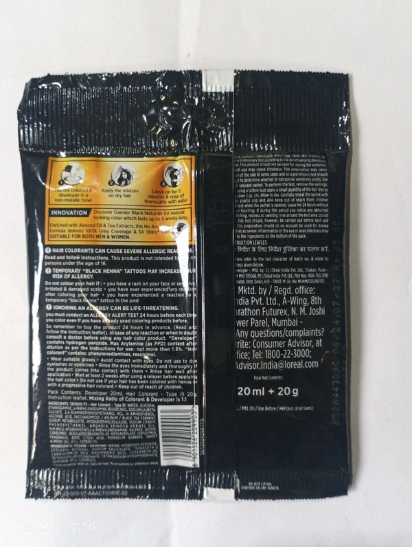 Garnier Black Natural Original Black 2.0 - 40 ml