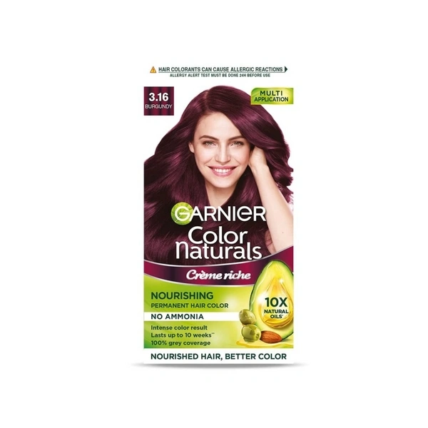 Garnier Cream Rich Burgundy Hair Colour 3.16 - 65 ml