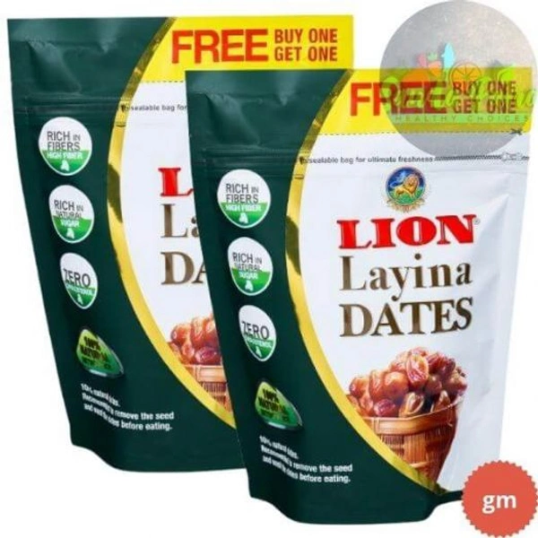 Lion Arabian Date (Khajur) 1 Kg  - 500 Gm + 500 Gm