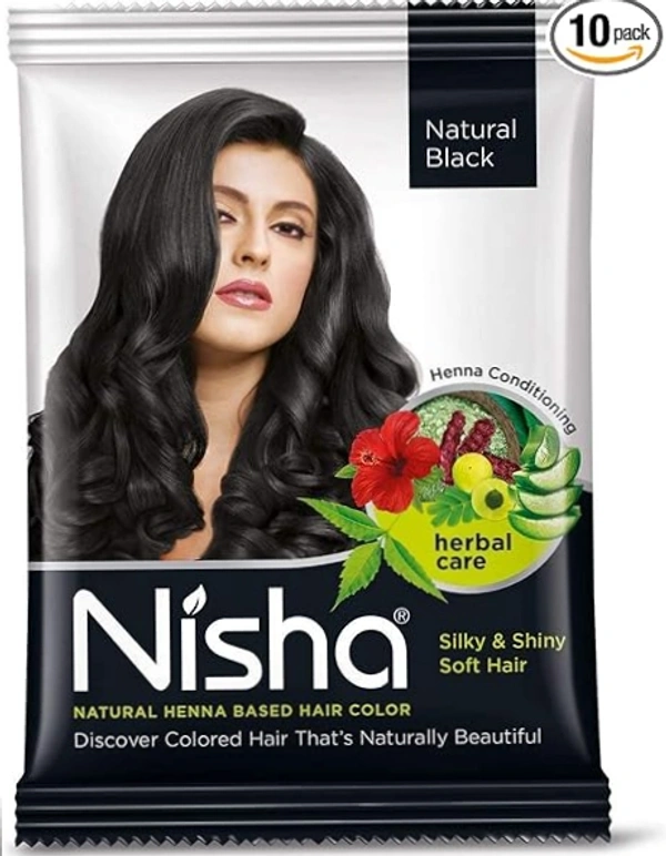 Nisha Natural Black Mehdi  - 10 Gram