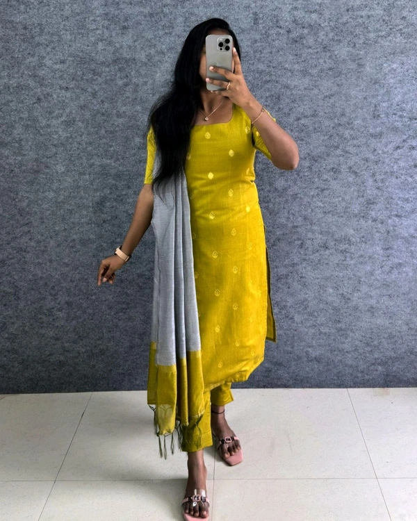 Silk Kurta Set - S, Lime